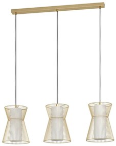 Lustră pe cablu MASETA 3xE27/40W/230V aurie Eglo 99636