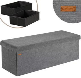 Deuba Bancă de depozitare 114x38x38 cm - antracit
