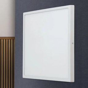 Plafoniera LED moderna design slim Lero 60x60cm alba