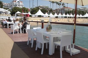 Masa de exterior / interior design modern premium JUT TABLE 90x90cm 44410 Vondom