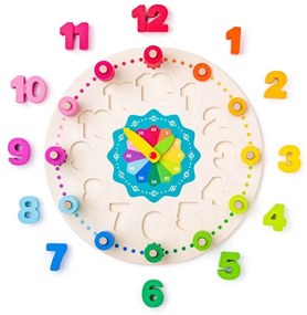 Jucarie din lemn - Ceas didactic cu matematica
