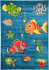 Covor cu Pesti Pentru Copii 11381 Selectează mărime: 200 X 300