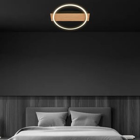 Briloner 3908-014 - Plafonieră LED KADA LED/14W/230V Ø 30 cm negru/maro