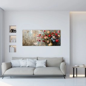 Tablou - Vaza de flori (120x50 cm)