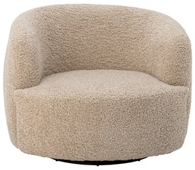 Fotoliu bej cu tapițerie din țesătură bouclé Bocca – Bloomingville