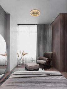 Lustra circulara aluminiu bronze LED CCT SIENA 40cm