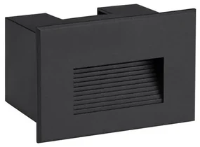 Spot LED incastrabil exterior, ambiental, IP65, POLKA negru