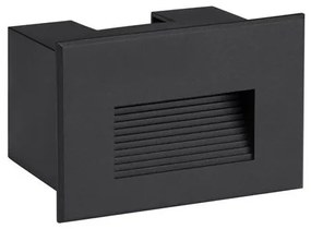 Spot LED incastrabil exterior, ambiental, IP65, POLKA negru