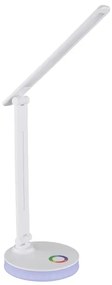 Globo 58445W - Lampă de birou LED RGBW dimabilă GERALDO LED/5W/230V + LED/2W
