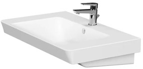 Cersanit S801-338-DSM - Dulap de baie suspendat LARA cu lavoar, 80 cm, alb