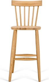 Scaun lemn masiv bar Heritage Oslo, 41 × 50 × 101 cm