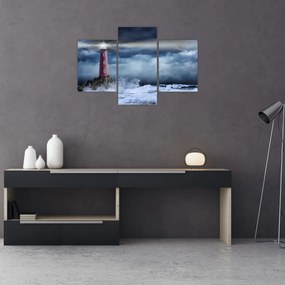 Tablou - Far pe stâncă (90x60 cm)