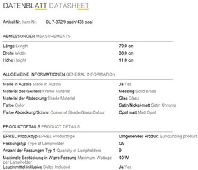 Plafoniera design modern OPALDESIGN 9L, satin