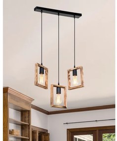 Lustră pe cablu Zuma Line ASZ.1679 ATRIA 3xE27/20W/230V pin/negru