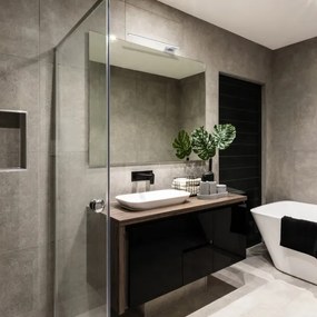 Aplica LED de perete pentru baie SHINE, 11W, 230V, 45 cm, IP44, crom lucios