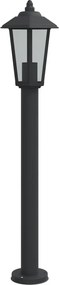 vidaXL Lampă exterioară de podea, negru, 80 cm, oțel inoxidabil