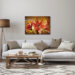 Tablou cu flori de crini (70x50 cm)