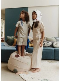 Fotoliu puf pentru copii crem Solar System – Lorena Canals