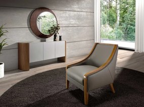 Oglinda decorativa design LUX Walnut 110cm