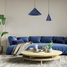 Lustră suspendată pe cablu CAPITAL, 1xGX53/15W/230V, Ø 46 cm, albastru