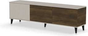 Comoda TV RANDOM 2 RTV-2, nuc/casmir/negru, PAL furniruit, 180x40x52 c