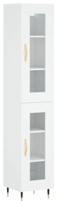 3199409 vidaXL Dulap înalt, alb, 34,5x34x180 cm, lemn prelucrat