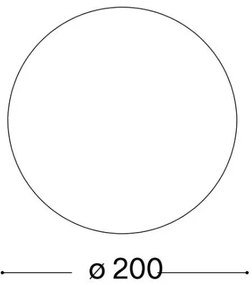 Ideal Lux - Sticlă de schimb universală MAPA pentru dulie E27, Ø 20 cm, albă