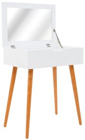 vidaXL Masă de toaletă cu oglindă, MDF, 60 x 40 x 75 cm