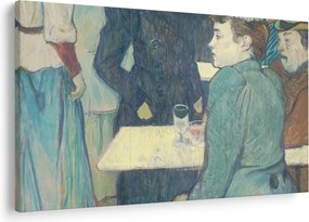 Tablou - Henri de Toulouse-Lautrec, A Corner of the Moulin de la Galette, reproducere (90x60 cm)