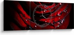 Tablou - Trandafir (cu ceas) (90x30 cm)