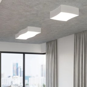 Plafonieră SQUARE 2xE27/60W/230V albă Sollux SL.1054