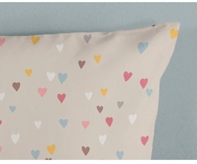 Lenjerie de pat pentru copii maro-bej din bumbac pentru pătuț 100x135 cm Hugs – Good Morning