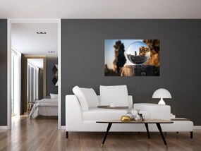 Tablou cu lupa și peisaj (90x60 cm)