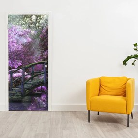 Fototapet pentru ușă - Grădina violet (95x205cm)