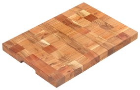 Placa de tocat, 50 x 34 x 3,8 cm, lemn masiv de acacia