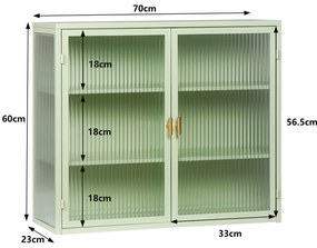 Bufet modern cu două uși, Verde | Aosom Romania