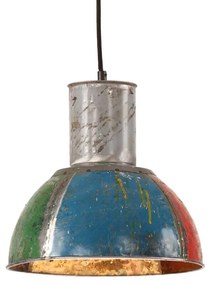 Lustra suspendata industriala 25W multicolor 28,5 cm E27 rotund 1, Multicolour, O 28.5 cm