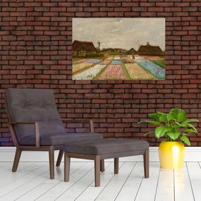 Tablou - Vincent van Gogh, Flower Beds in Holland, reproducere (90x60 cm)