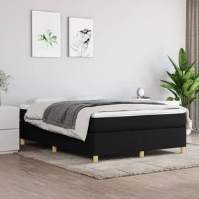 3120963 vidaXL Cadru de pat, negru, 140x200 cm, material textil