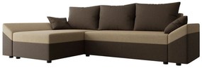 Colțar Memphis 104Cutie de pat, 244x138x82cm, 82 kg, Picioare: Plastic