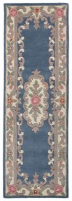 Covor din lână Flair Rugs Aubusson, 67 x 210 cm, albastru