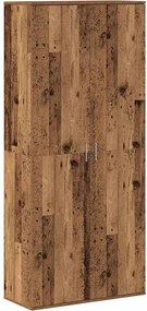 vidaXL Înălțat Lemn Vechi 80 x 35 x 180 cm Lemn compozit