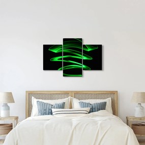 Tablou - valuri neon (90x60 cm)