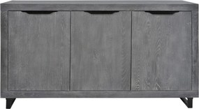 Comodă lemn masiv Heritage 3 uși 168 cm - Natur