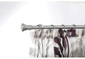 Galerie metalica extensibila, accesorii incluse kit gal.ext.ø25/22 Tiara 120-240cm argintiu satin