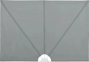 vidaXL Copertină laterală pliabilă de terasă, gri, 300x200 cm