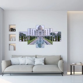 Tablou - Taj Mahal în răsăsrit de soare (125x70 cm), în 40 de alte dimensiuni noi