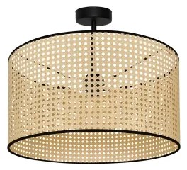 Lustră aplicată ROLLER Duolla RATTAN 1xE27/15W/230V d. 45 cm bej/negru