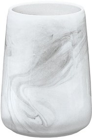 Kleine Wolke Marble pahar pentru periuta de dinti alb-gri 5854901852