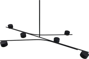 Lustră neagră din metal Coda – Trio Select